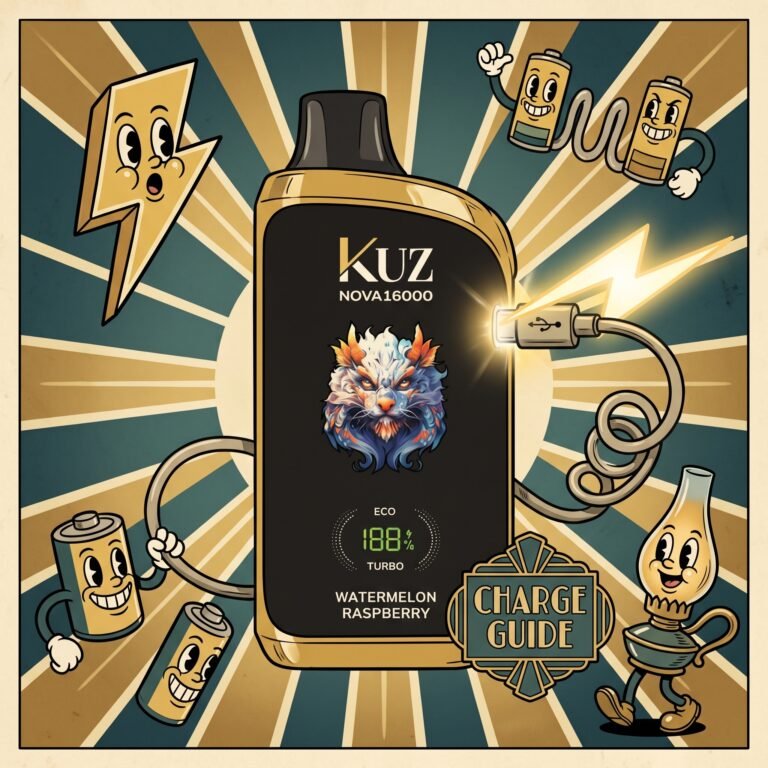 KUZ Lux 9000 Charging Guide (2026): How to Charge, How Long It Takes & Safety Rules